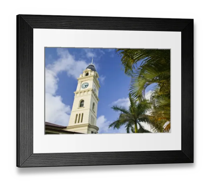 Framed Print : Australia, Queensland, FRASER COAST, Bundaberg. Post Office Tower at sunset Framed Print : Australia, Queensland, FRASER COAST, Bundaberg. Post Office Tower at sunset
