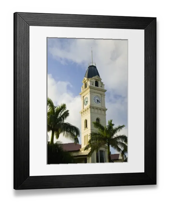 Framed Print : Australia, Queensland, FRASER COAST, Bundaberg. Post Office Tower at sunset Framed Print : Australia, Queensland, FRASER COAST, Bundaberg. Post Office Tower at sunset