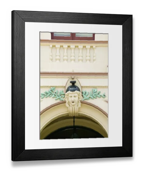 Framed Print : Australia, Queensland, Fraser Coast, Maryborough. Building detail in the historic district