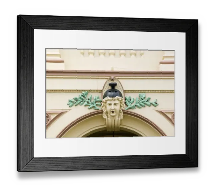 Framed Print : Australia, Queensland, Fraser Coast, Maryborough. Building detail in the historic district Framed Print : Australia, Queensland, Fraser Coast, Maryborough. Building detail in the historic district