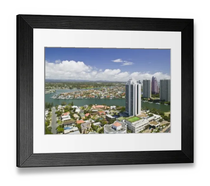 Framed Print : Australia, Queensland, GOLD COAST, Surfers Paradise Framed Print : Australia, Queensland, GOLD COAST, Surfers Paradise