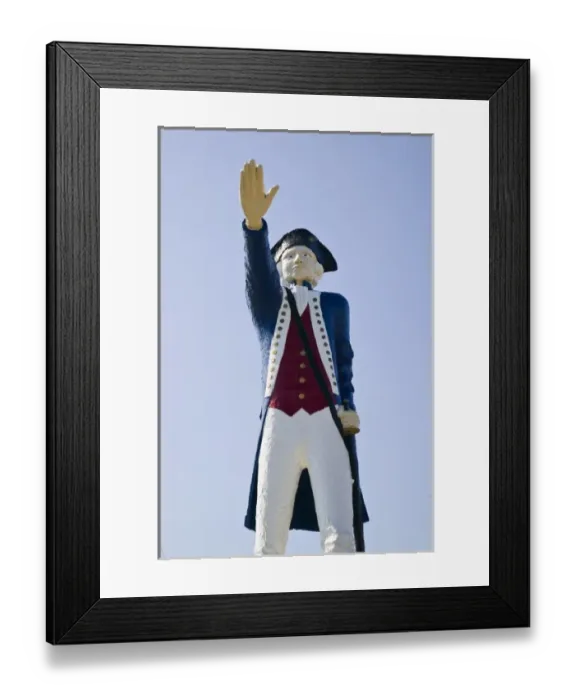 Framed Print : Australia, Queensland, North Coast, Cairns. Statue of Captain Cook on the Captain Cook Highway