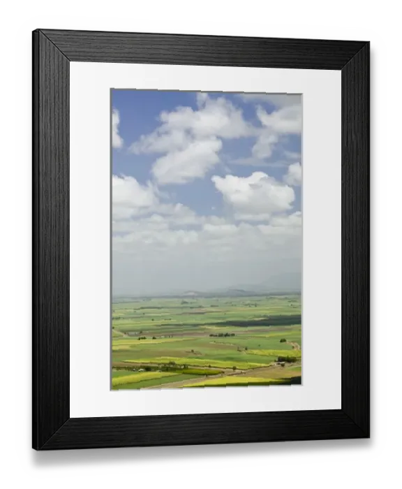 Framed Print : Australia, Queensland, North Coast, Inkerman. Coastal Plains from Mt. Inkerman Framed Print : Australia, Queensland, North Coast, Inkerman. Coastal Plains from Mt. Inkerman
