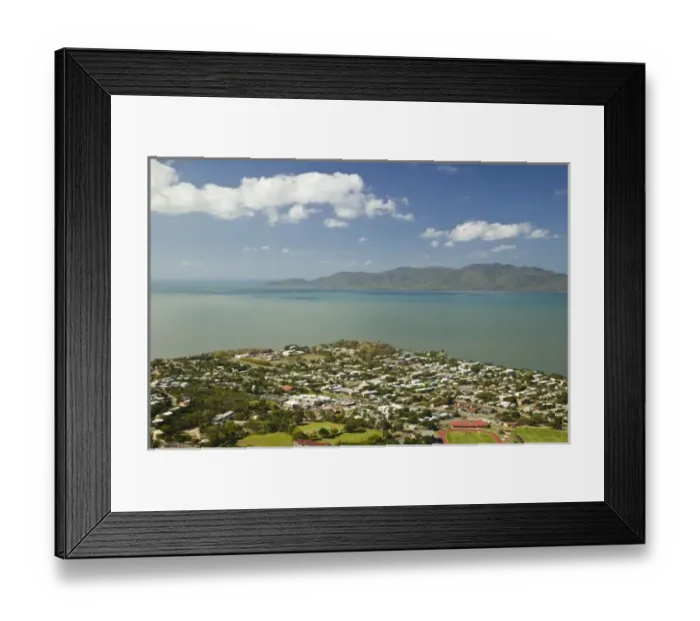 Framed Print : Australia, Queensland, North Coast, Townsville. Castle Hill - View of Cleveland Bay Framed Print : Australia, Queensland, North Coast, Townsville. Castle Hill - View of Cleveland Bay