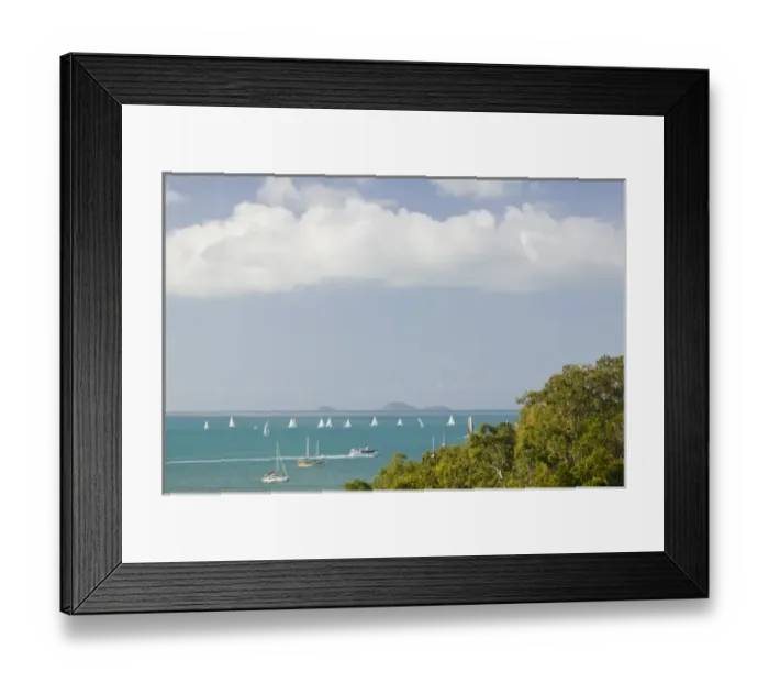 Framed Print : Australia, Queensland, Whitsunday Coast, Airlie Beach. Sailbots in the Harbor Framed Print : Australia, Queensland, Whitsunday Coast, Airlie Beach. Sailbots in the Harbor