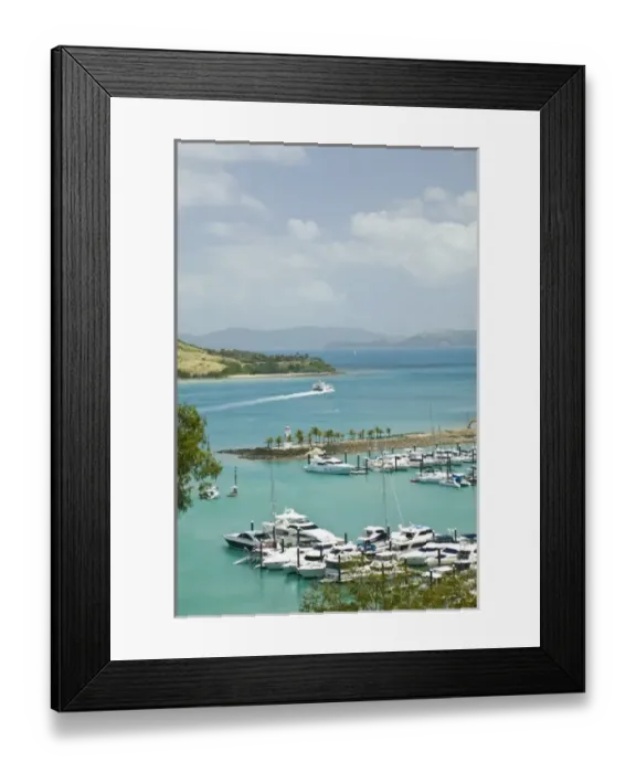 Framed Print : Australia, Queensland, Whitsunday Coast, Hamilton Island. Hamilton Island Harbour Framed Print : Australia, Queensland, Whitsunday Coast, Hamilton Island. Hamilton Island Harbour