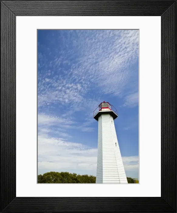 Framed Print : Australia, State of Queensland, Cleveland. The Cleveland Point Lighthouse Framed Print : Australia, State of Queensland, Cleveland. The Cleveland Point Lighthouse