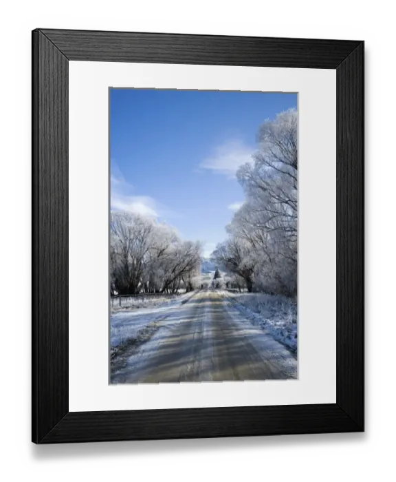 Framed Print : Hoar Frost near Oturehua, Central Otago, South Island, New Zealand Framed Print : Hoar Frost near Oturehua, Central Otago, South Island, New Zealand
