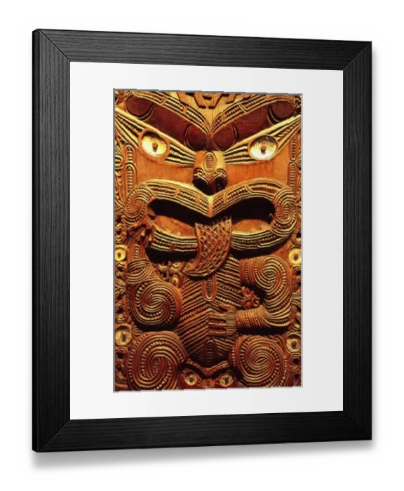 Framed Print : Historic Maori Carving, Otago Museum Framed Print : Historic Maori Carving, Otago Museum