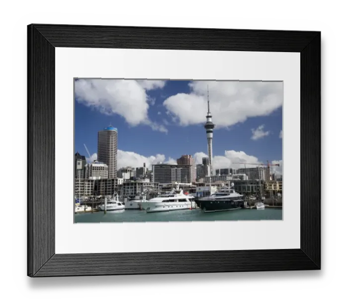 Framed Print : Skytower, Central Business District, Viaduct Basin and Superyachts, Auckland, North Island, New Zealand Framed Print : Skytower, Central Business District, Viaduct Basin and Superyachts, Auckland, North Island, New Zealand