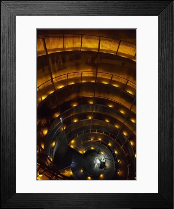 Framed Print : Spiral Ramp into Ruakuri Caves, Waitomo, King Country, North Island, New Zealand