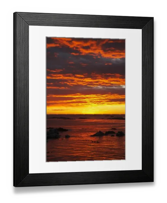 Framed Print : Sunse over Pacific Ocean, Kaikoura, Marlborough, South Island, New Zealand Framed Print : Sunse over Pacific Ocean, Kaikoura, Marlborough, South Island, New Zealand