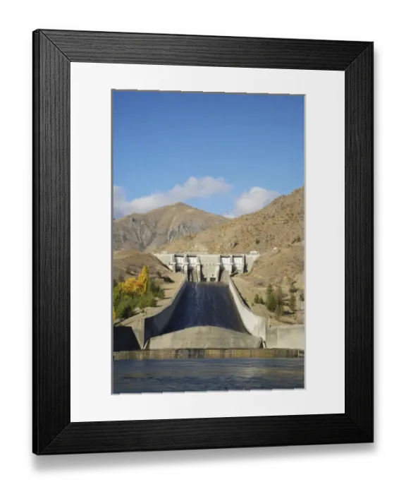 Framed Print : Lake Aviemore and Benmore Dam, Waitaki Valley, North Otago, South Island, New Zealand Framed Print : Lake Aviemore and Benmore Dam, Waitaki Valley, North Otago, South Island, New Zealand
