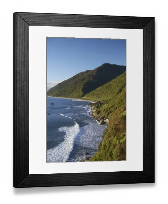 Framed Print : Coast at Greigs, Twelve Mile Bluff, north of Greymouth, West Coast, South Island Framed Print : Coast at Greigs, Twelve Mile Bluff, north of Greymouth, West Coast, South Island