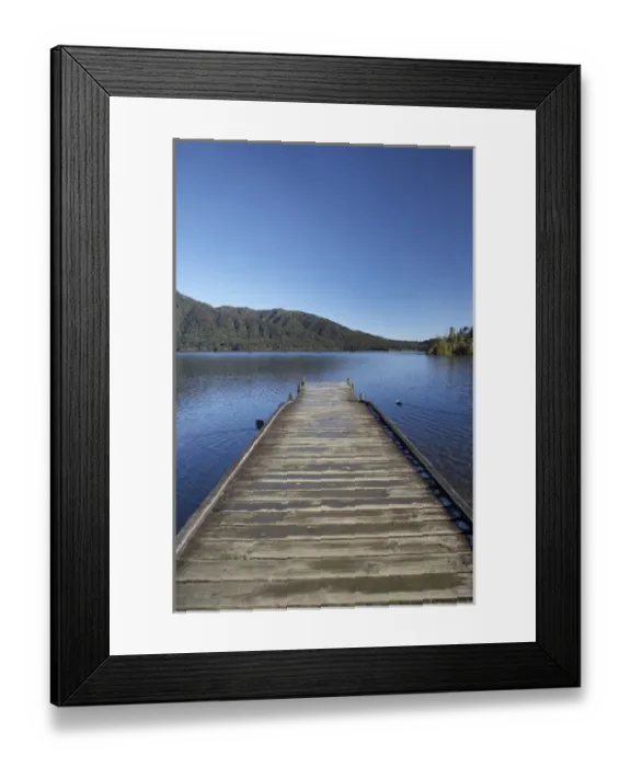 Framed Print : Jetty, Lake Kaniere, West Coast, South Island, New Zealand Framed Print : Jetty, Lake Kaniere, West Coast, South Island, New Zealand