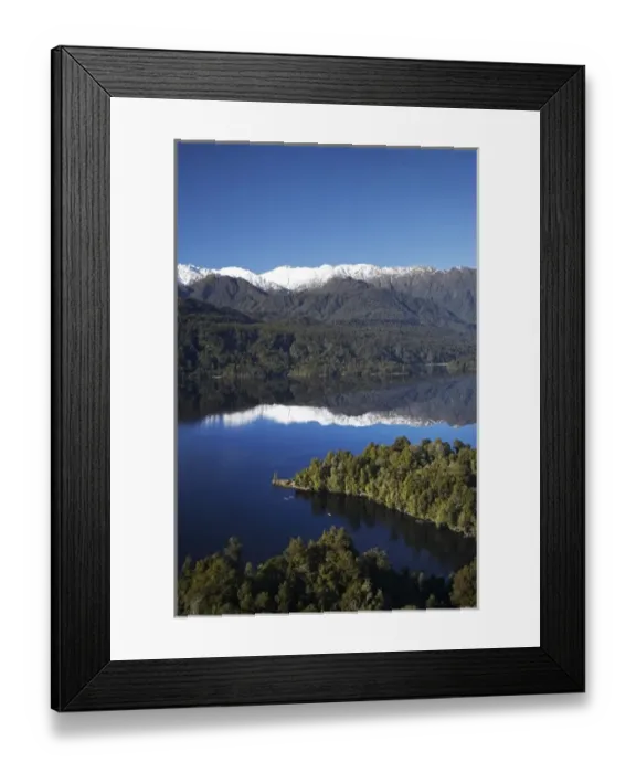 Framed Print : Kayakers, Lake Mapourika, and Southern Alps, West Coast, South Island, New Zealand Framed Print : Kayakers, Lake Mapourika, and Southern Alps, West Coast, South Island, New Zealand