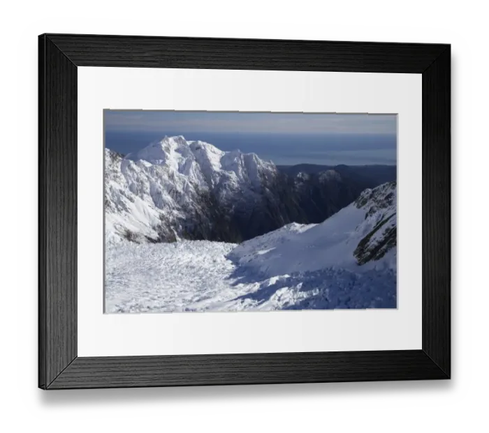 Framed Print : Franz Josef Glacier, West Coast, South Island, New Zealand - aerial