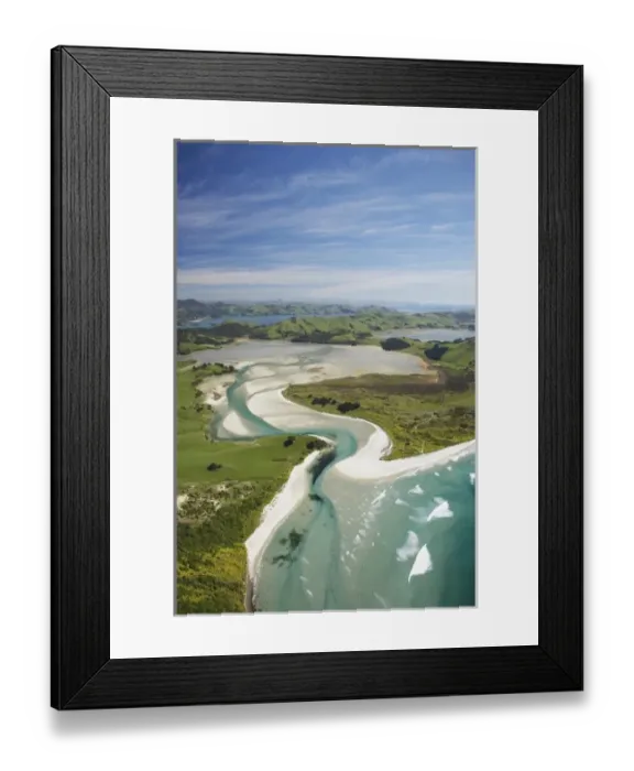 Framed Print : Hoopers Inlet and Allans Beach, Otago Peninsula, Dunedin, South Island, New Zealand Framed Print : Hoopers Inlet and Allans Beach, Otago Peninsula, Dunedin, South Island, New Zealand