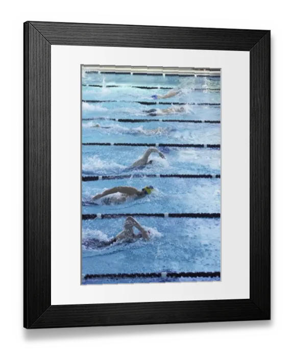 Framed Print : Swimming Races, Moana Pool, Dunedin, South Island, New Zealand Framed Print : Swimming Races, Moana Pool, Dunedin, South Island, New Zealand
