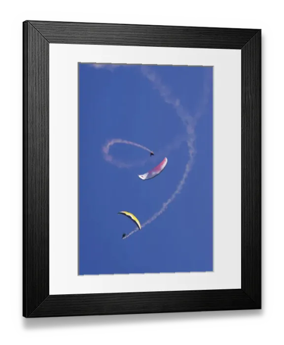 Framed Print : Paragliders doing Aerobatics, Diamond Lake, Paradise, near Glenorchy, Queenstown Region Framed Print : Paragliders doing Aerobatics, Diamond Lake, Paradise, near Glenorchy, Queenstown Region