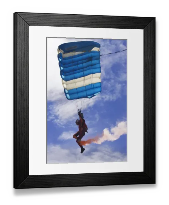 Framed Print : Parachutist, Wanaka, South Island, New Zealand Framed Print : Parachutist, Wanaka, South Island, New Zealand