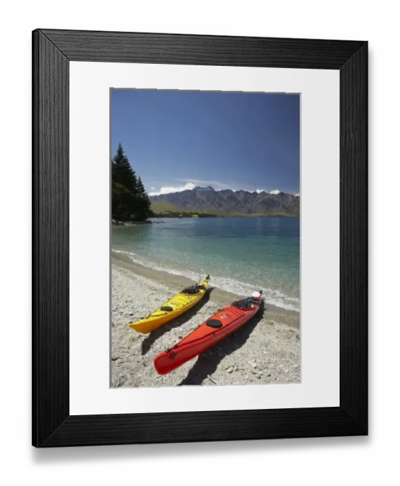 Framed Print : Kayak and The Remarkables, Lake Wakatipu, Queenstown, South Island, New Zealand Framed Print : Kayak and The Remarkables, Lake Wakatipu, Queenstown, South Island, New Zealand