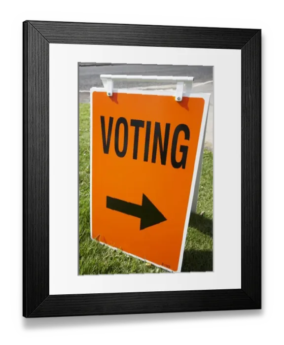 Framed Print : Election Sign, Dunedin, South Island, New Zealand Framed Print : Election Sign, Dunedin, South Island, New Zealand
