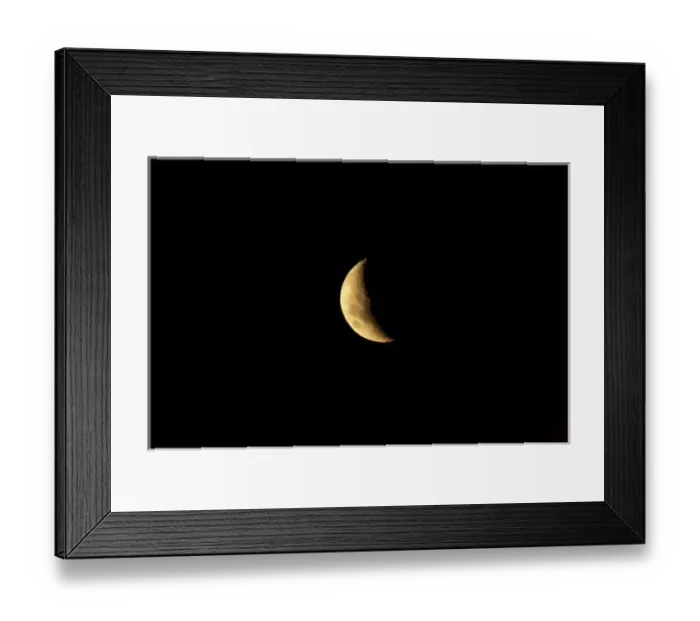 Framed Print : Crescent Moon, Ashburton, South Island, New Zealand Framed Print : Crescent Moon, Ashburton, South Island, New Zealand