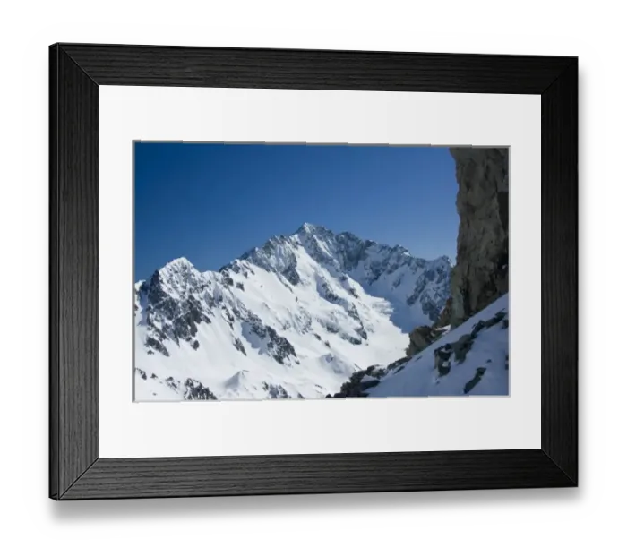 Framed Print : New Zealand, South Island, Arrowsmith Range. Mt Arrowsmith (2781 m)