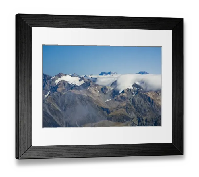 Framed Print : New Zealand, South Island, Arthurs Pass National Park. View from top of Marmaduke Dixon Glacier Framed Print : New Zealand, South Island, Arthurs Pass National Park. View from top of Marmaduke Dixon Glacier
