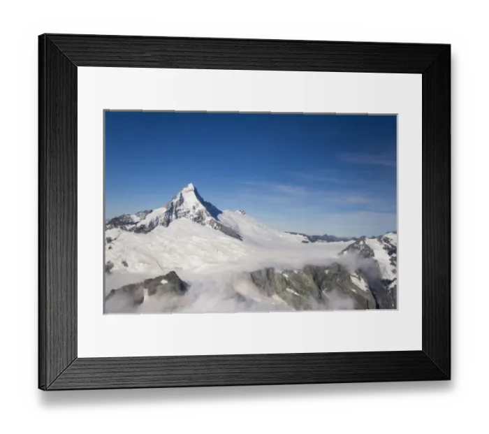 Framed Print : Milford Sound, New Zealand. An aerial journey across the south island into Milford