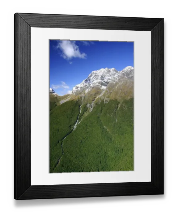 Framed Print : Milford Sound, New Zealand. The majestic fjords, waterfalls, and imposing mountaintops Framed Print : Milford Sound, New Zealand. The majestic fjords, waterfalls, and imposing mountaintops