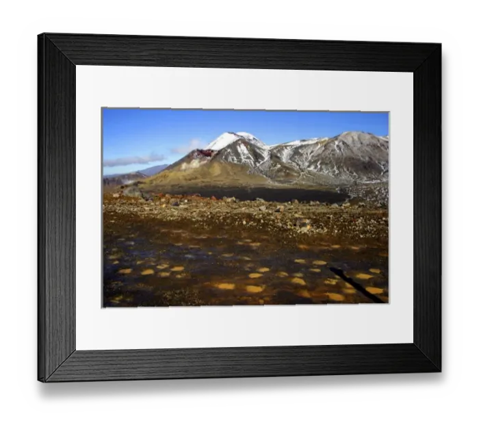 Framed Print : Tongariro NP, New Zealand. The Tongariro Crossing is often considered to be the finest Framed Print : Tongariro NP, New Zealand. The Tongariro Crossing is often considered to be the finest