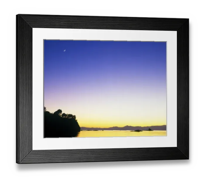 Framed Print : New Zealand, South Island, Tapu Bay at Dawn