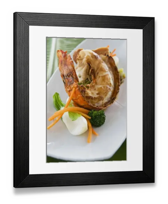 Framed Print : Spiced Lobster, Antigua, West Indies, Caribbean, Central America Framed Print : Spiced Lobster, Antigua, West Indies, Caribbean, Central America