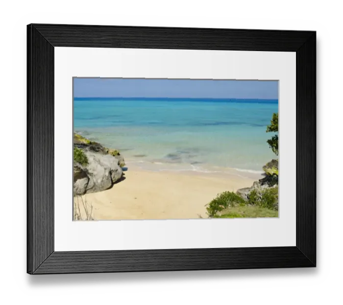 Framed Print : Bermuda. Drews Bay beach Framed Print : Bermuda. Drews Bay beach