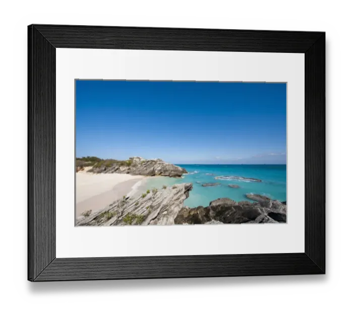 Framed Print : Stonehole Bay beach, Bermuda Framed Print : Stonehole Bay beach, Bermuda