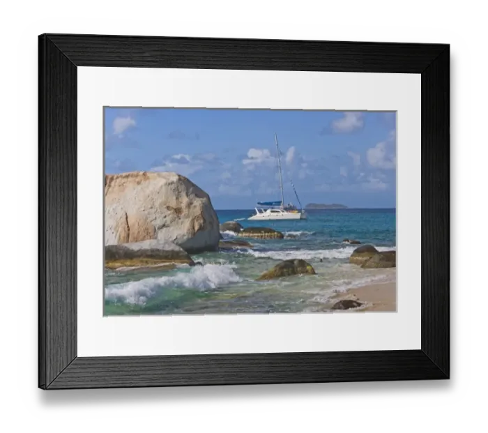 Framed Print : Beach side at Virgin Gorda, British Virgin Islands Framed Print : Beach side at Virgin Gorda, British Virgin Islands