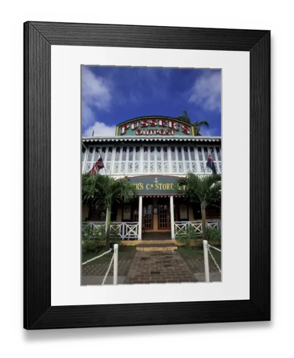 Framed Print : Caribbean, British Virgin Islands, Tortola. Store front Framed Print : Caribbean, British Virgin Islands, Tortola. Store front
