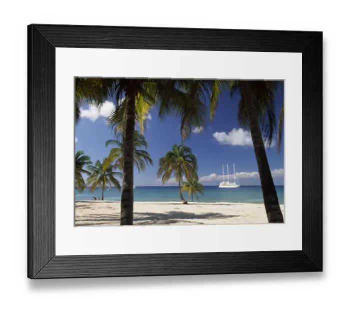 Framed Print : Le Ponant off the coast of Cuba