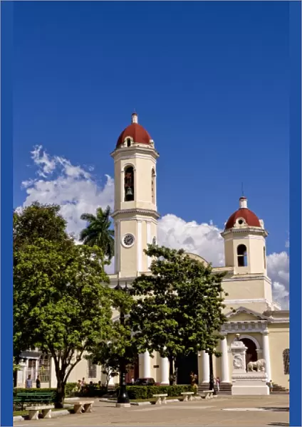 Beautiful Immaculate Conception Cathedral Church in Cienfuegos Cuba