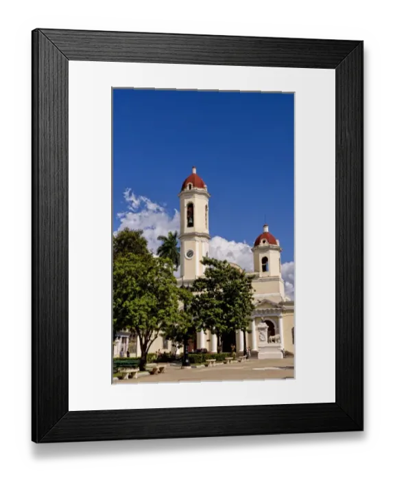 Framed Print : Beautiful Immaculate Conception Cathedral Church in Cienfuegos Cuba