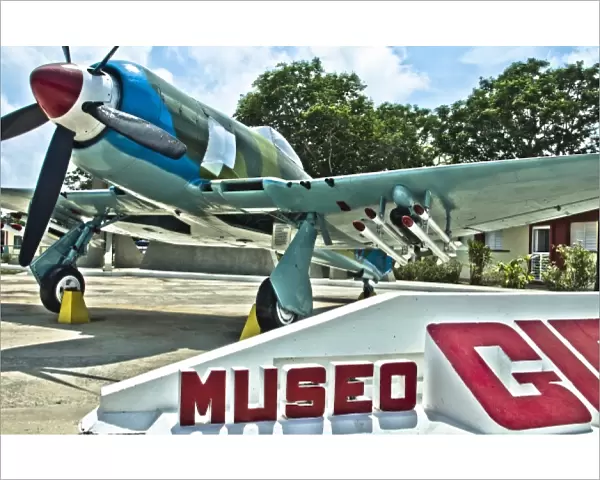 Old plane from Cuban victory in Bay of Pigs war in Playa Giron Cuba