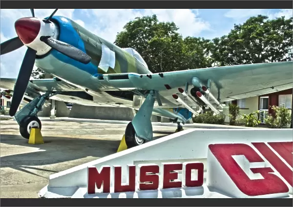 Old plane from Cuban victory in Bay of Pigs war in Playa Giron Cuba