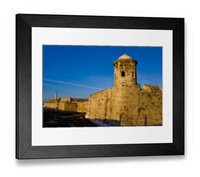Framed Print : Ancient Spanish fortresses still guard the entrance to Havana harbor, Cuba Framed Print : Ancient Spanish fortresses still guard the entrance to Havana harbor, Cuba