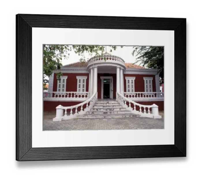Framed Print : Caribbean, West Indies, Curacao, Willemstad. Colonial home Framed Print : Caribbean, West Indies, Curacao, Willemstad. Colonial home