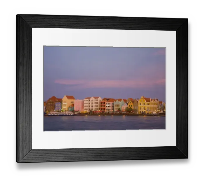 Framed Print : Caribbean, Netherlands Antilles, Curacao, Willemstad, Punda quarter. Colorful businesses Framed Print : Caribbean, Netherlands Antilles, Curacao, Willemstad, Punda quarter. Colorful businesses