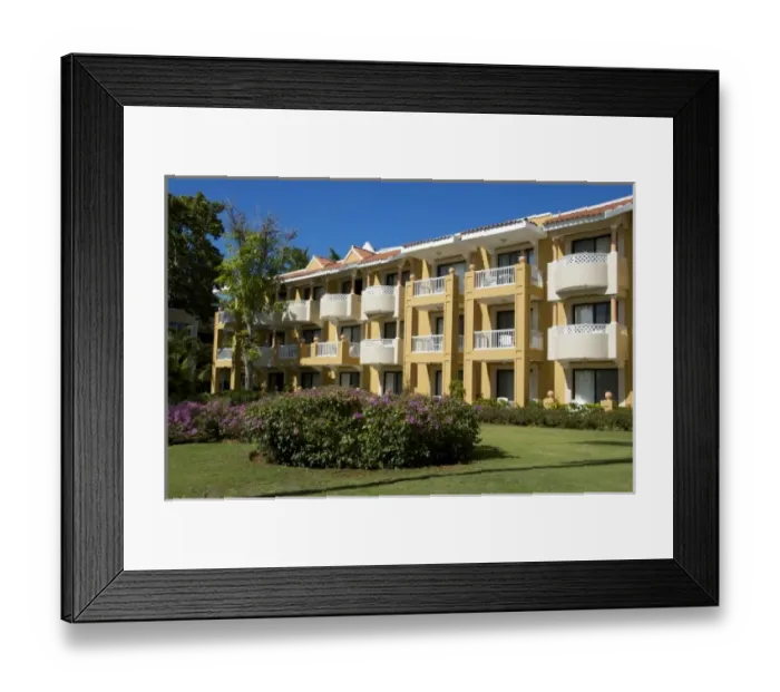 Framed Print : Dominican Republic, Bayahibe, Viva Wyndham Dominicus Beach, exterior
