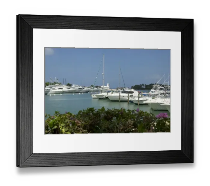 Framed Print : Dominican Republic, Casa de Campo, Marina and Yacht Club