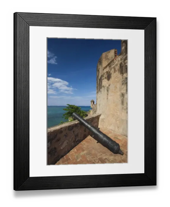 Framed Print : Dominican Republic, North Coast, Puerto Plata, Fuerte de San Felipe fort, cannon Framed Print : Dominican Republic, North Coast, Puerto Plata, Fuerte de San Felipe fort, cannon
